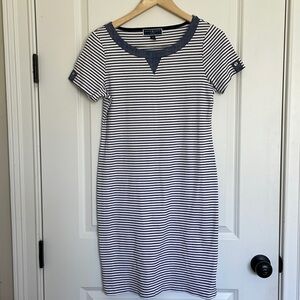 Karen Scott Sport Women’s Striped Dress Navy/White S